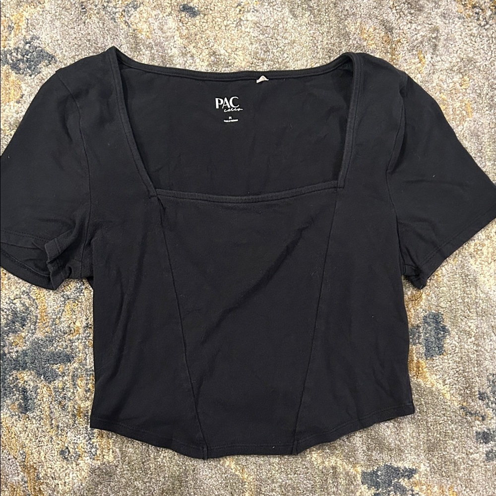 Women's‎ Black Crop Top